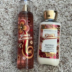 Bath and Body Works Groovy Watermelon FFM and Lotion Set